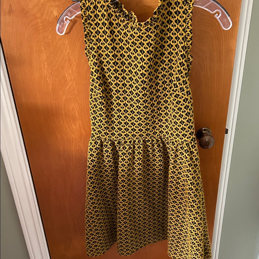 Xhilaration Yellow and Black Mini Dress